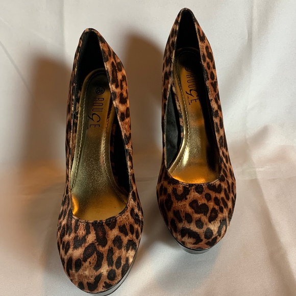 Gorgeous Rouge Helium Leopard Print Heels / Stilettos! - Picture 1 of 7